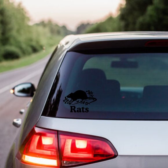 Rats- Funny Rats Vinyl Decals Car, Laptop, Windows, Phone Case Sticker - Picture 3 of 14